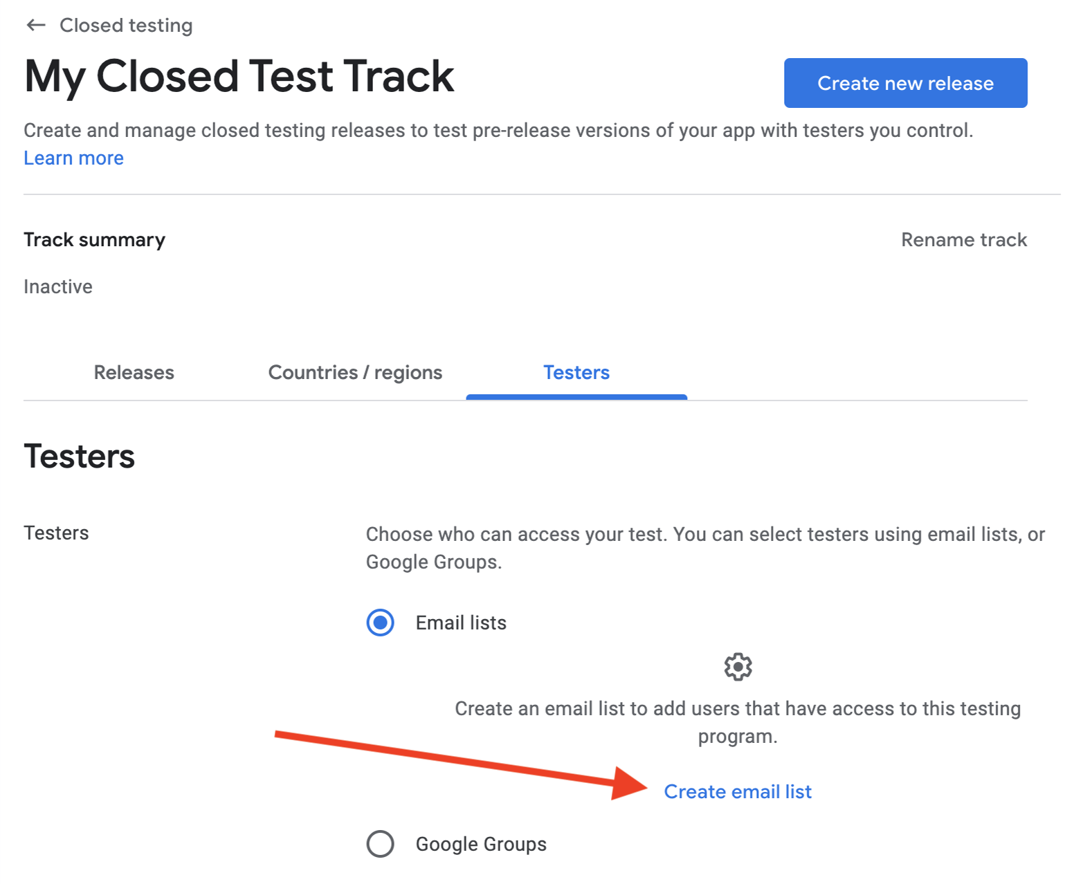 Creating a tester list