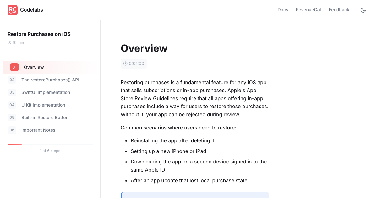 How to Restore Purchases on iOS with RevenueCat (Swift & SwiftUI ...